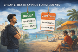 Read more about the article Cheap Cities in Cyprus for Students: Real Cost Comparison Based on Experience