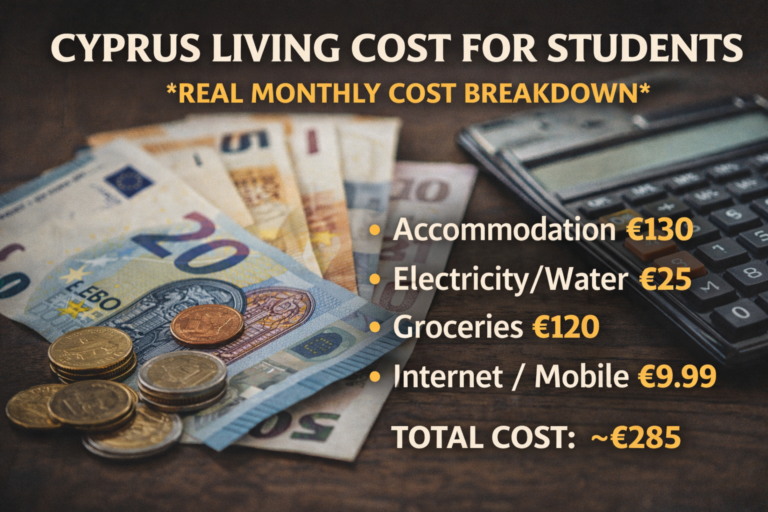 Student living cost in cyprus