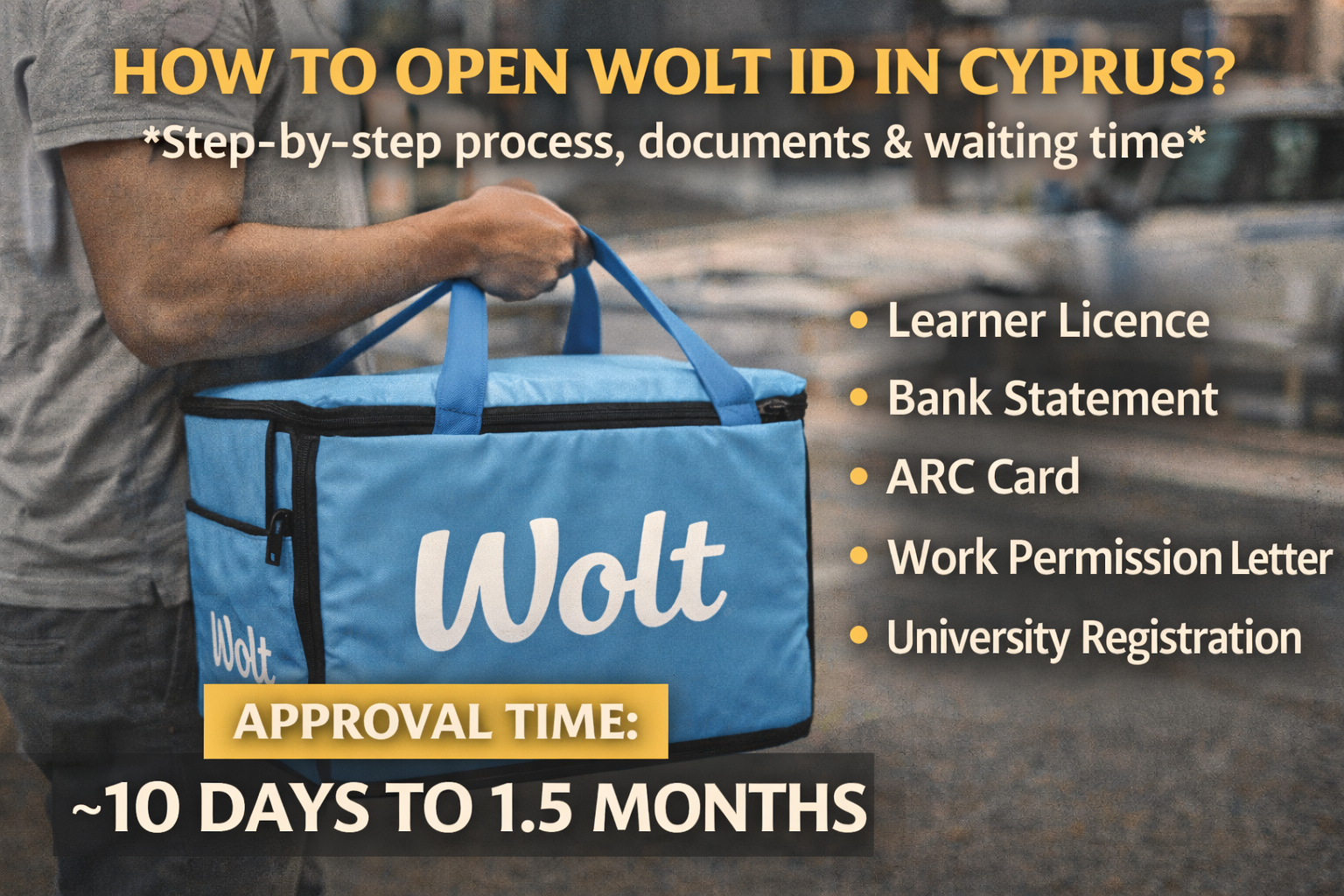 Read more about the article How to Open Delivery Wolt ID in Cyprus as a Student